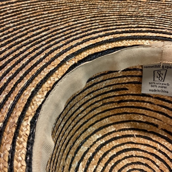 Something Special Straw/Paper Hat Beach, Vacation, Pool, Anti-aging Wide Brim - Picture 8 of 10